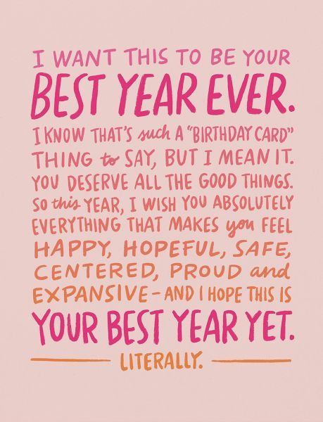 [EM-C-02906] Card-Best Year Ever