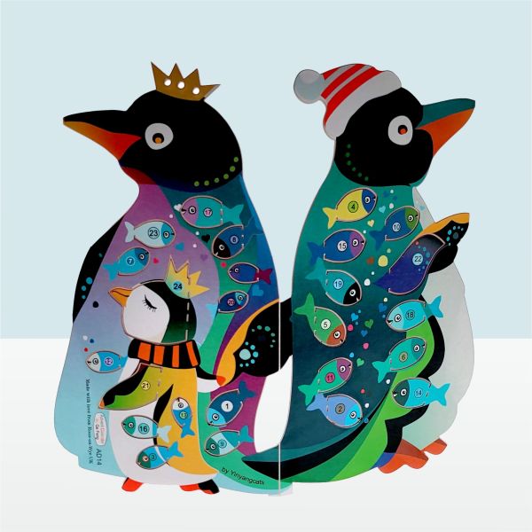 [FO-XC-AD014] Advent Cal Card-Penguin
