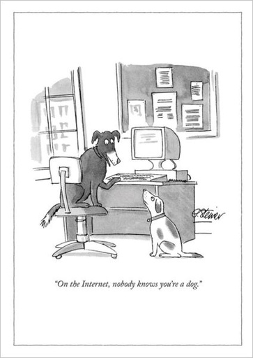 [NY-C-B039] Card-Internet Dog  