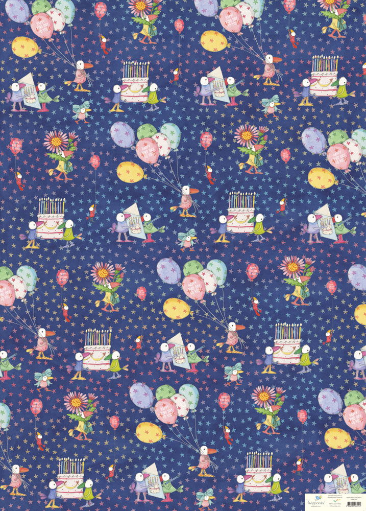 [TW-W-002] Wrap-Happy Bird Day Party