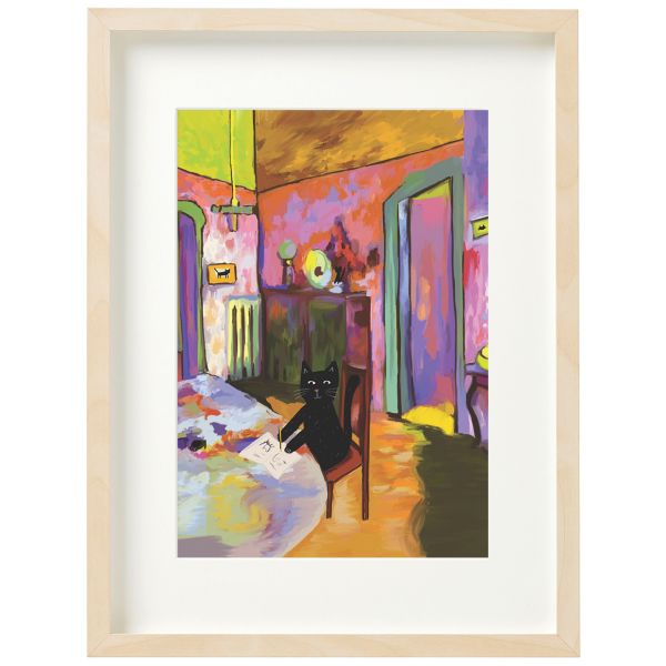 [NG-LW-049] Art Print-Catdinsky Dining Room
