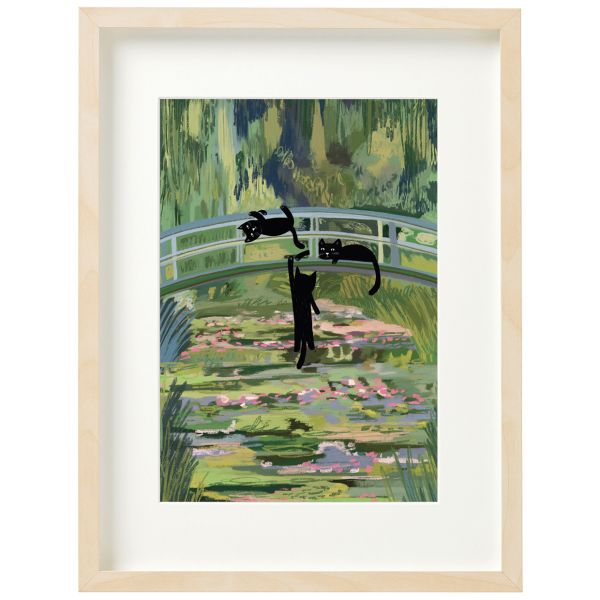 [NG-LW-050] Art Print-Clawed Monet Bridge