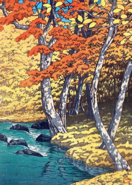 [CD-C-WPA033-2] Card-Autumn Trees
