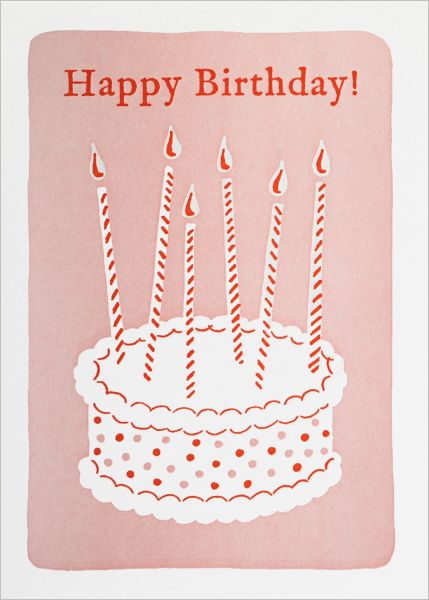 [AV-C-QP599] Card-Birthday Cake