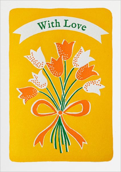 [AV-C-QP601] Card-Tulips