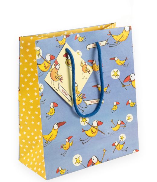 [TW-W-WBM001] Gift Bag Medium-XOXO Birds