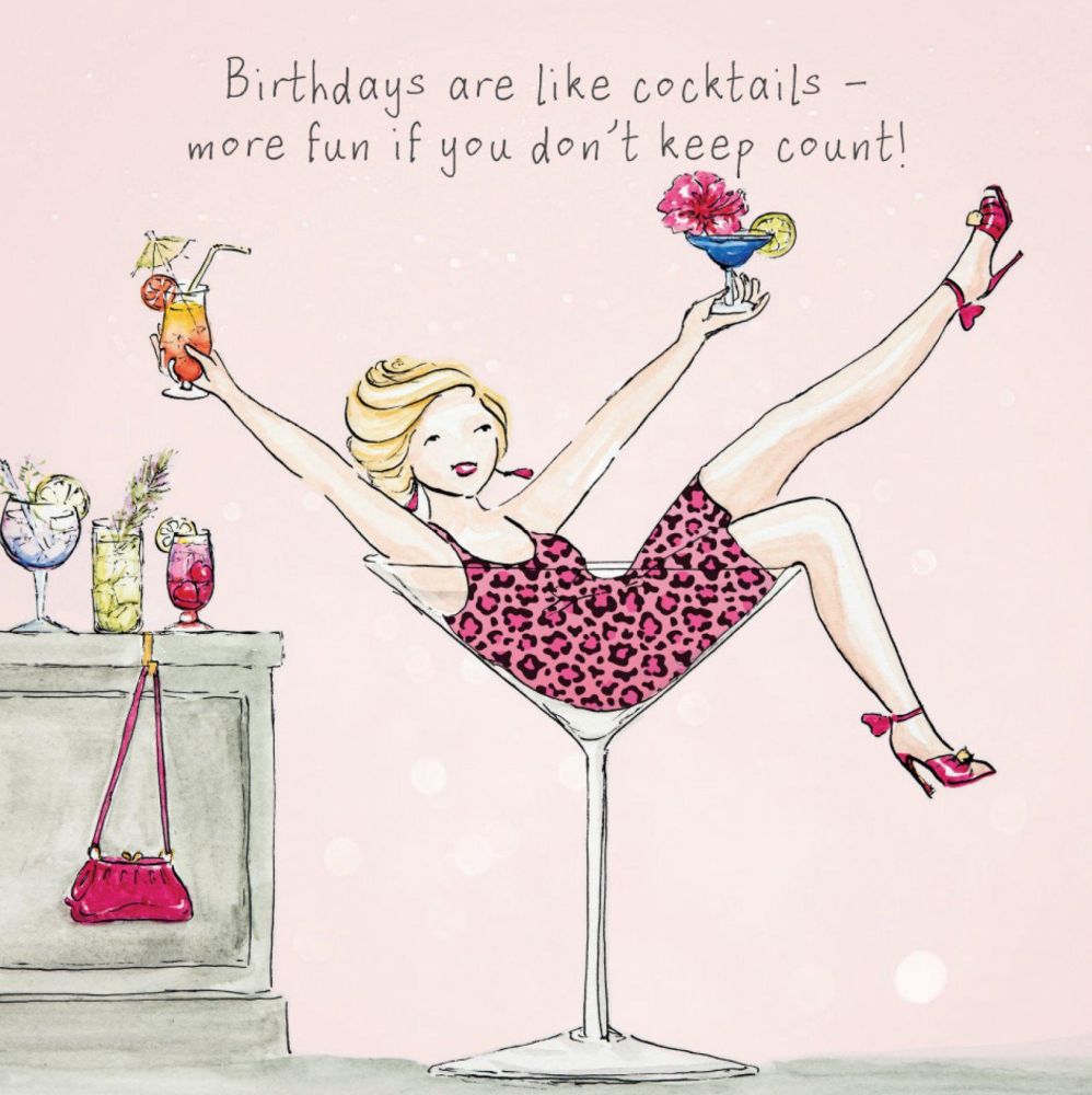 [AM-ATF1491] Card-Birthday Cocktails