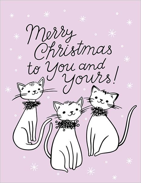 [GT-XC-227] Card-Kitty Xmas