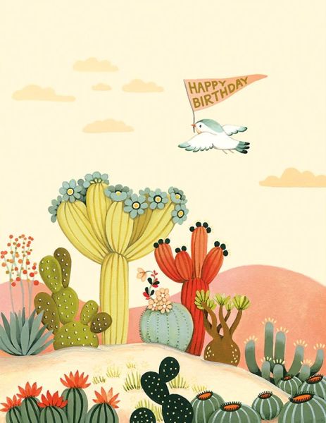 [JJ-C-152] Foil Card-Cactus Hills Birthday