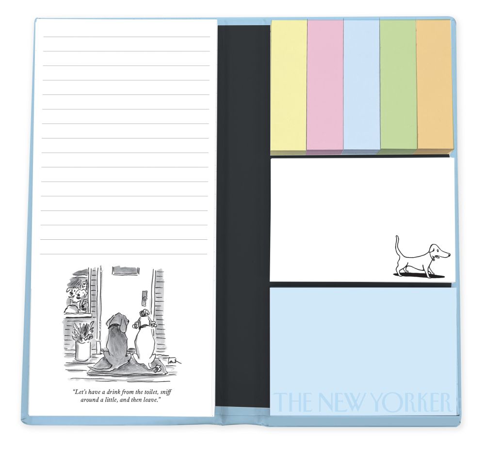 [NY-SN-NPAF01] Notepad & Sticky Folio-Dogs
