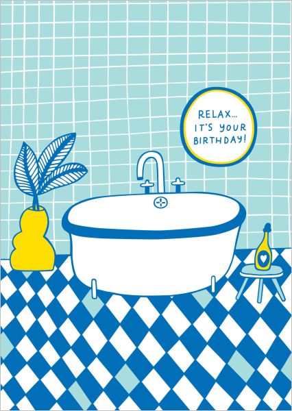 [GT-C-BD264] Card-Relax Bday