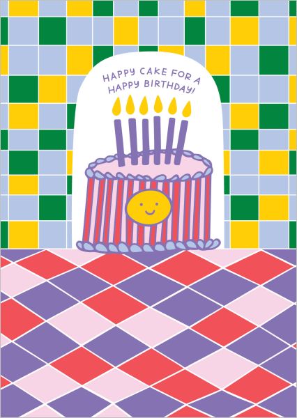 [GT-C-BD400] Card-Happy Cake