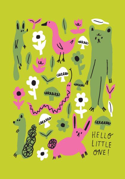 [BB-C-0438] Card-Little Critters