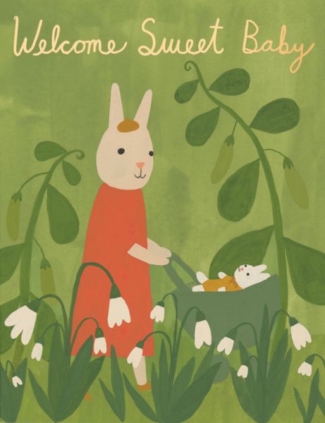 [RC-C-PUG2674F] Foil Card-Sweet Bunny