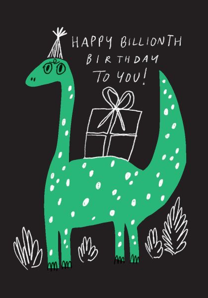 [BB-C-0172] Card-Dino Birthday