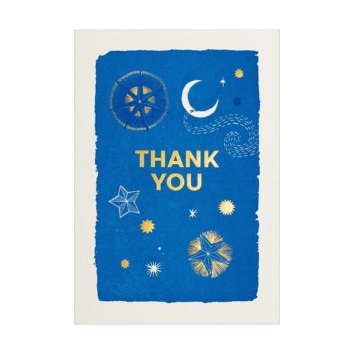 [AV-MC-AP345] Mini Card-Thank You Stars