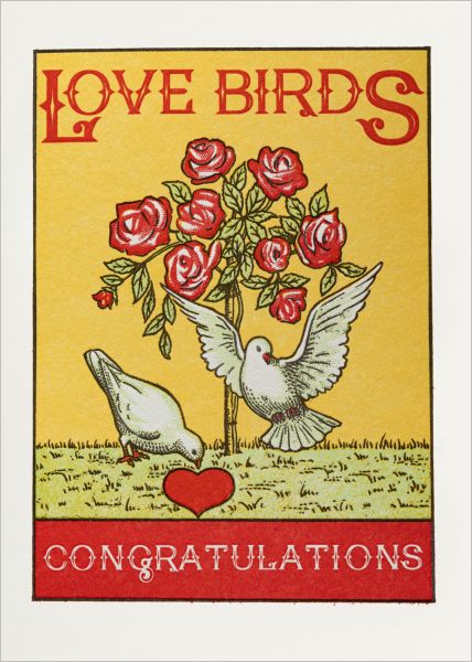 [AV-C-QP640] Card-Love Birds