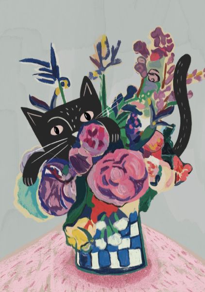[NG-CC-HM068] Card-Catisse Flowers