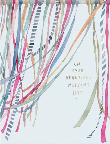 [EF-C-SP0545] Foil Card-Wedding Ribbons