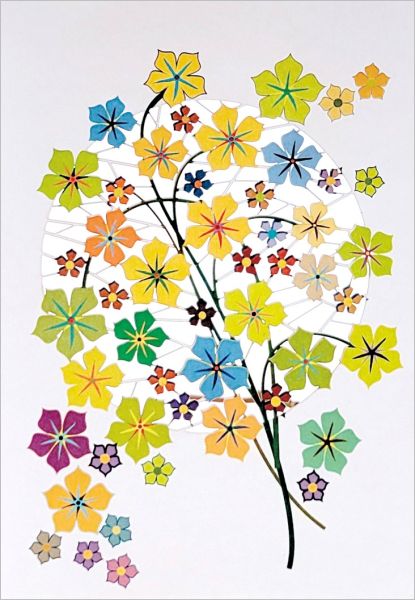 [FO-PM0918] Laser Cut Card-Yellow Flowers