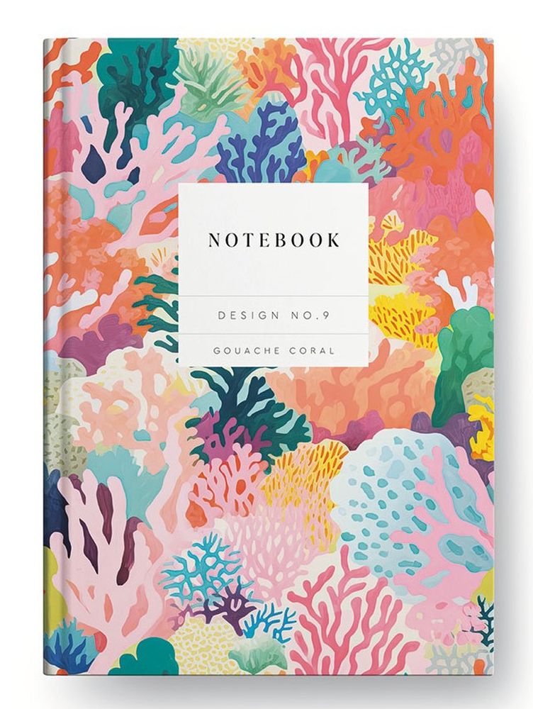 [OD-SN-KA-1-A5-10581] Kaleido A5 Premium Hard Cover Notebook-Gouache Coral