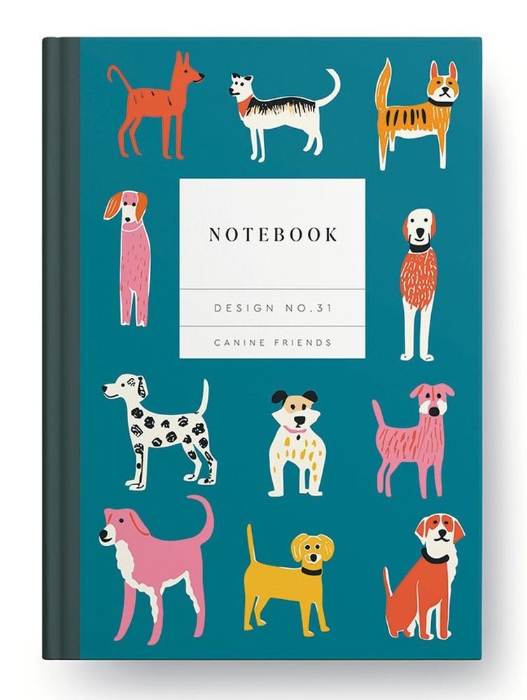 [OD-SN-KA-1-A5-10603] Kaleido A5 Premium Hard Cover Notebook-Canine Friends