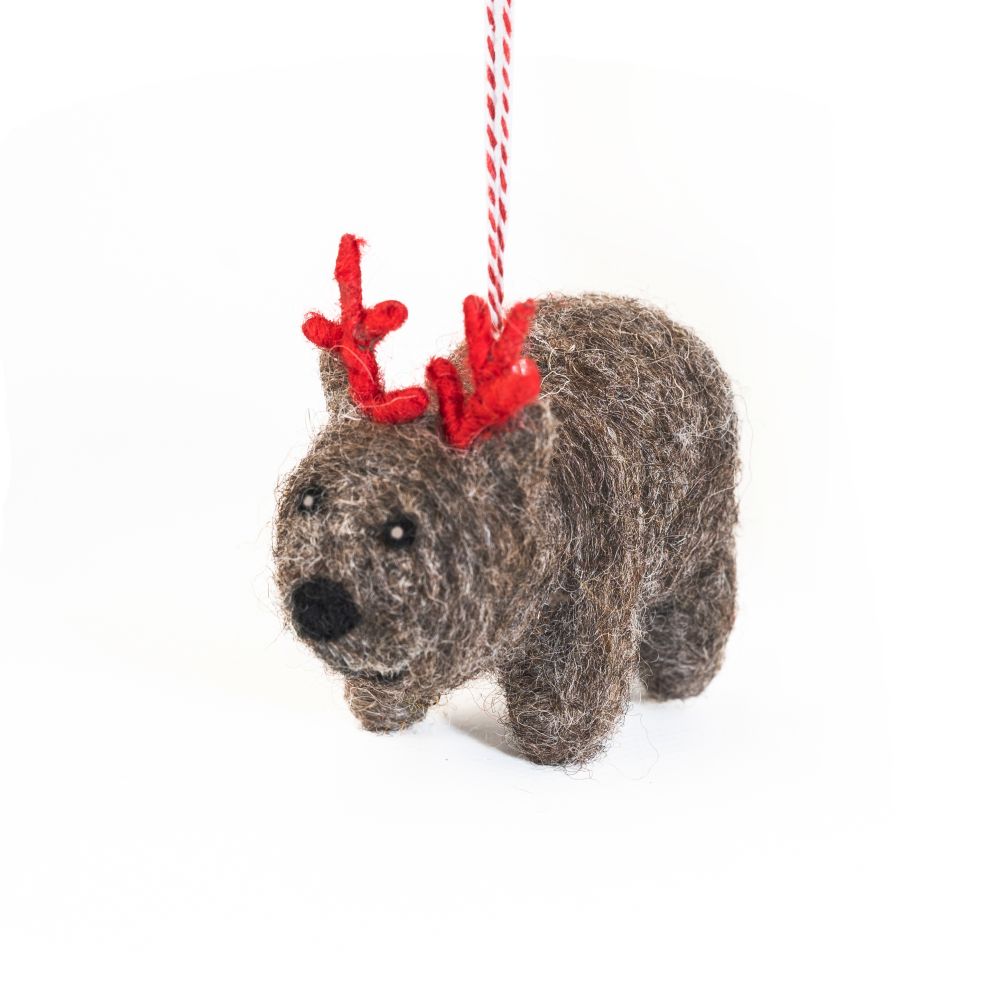 [GI-XD-DAUA004] Charity Decoration-Felt Wombat Wally