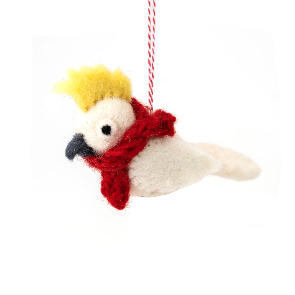 [GI-XD-DAUB002] Charity Decoration-Felt Cockatoo Christopher