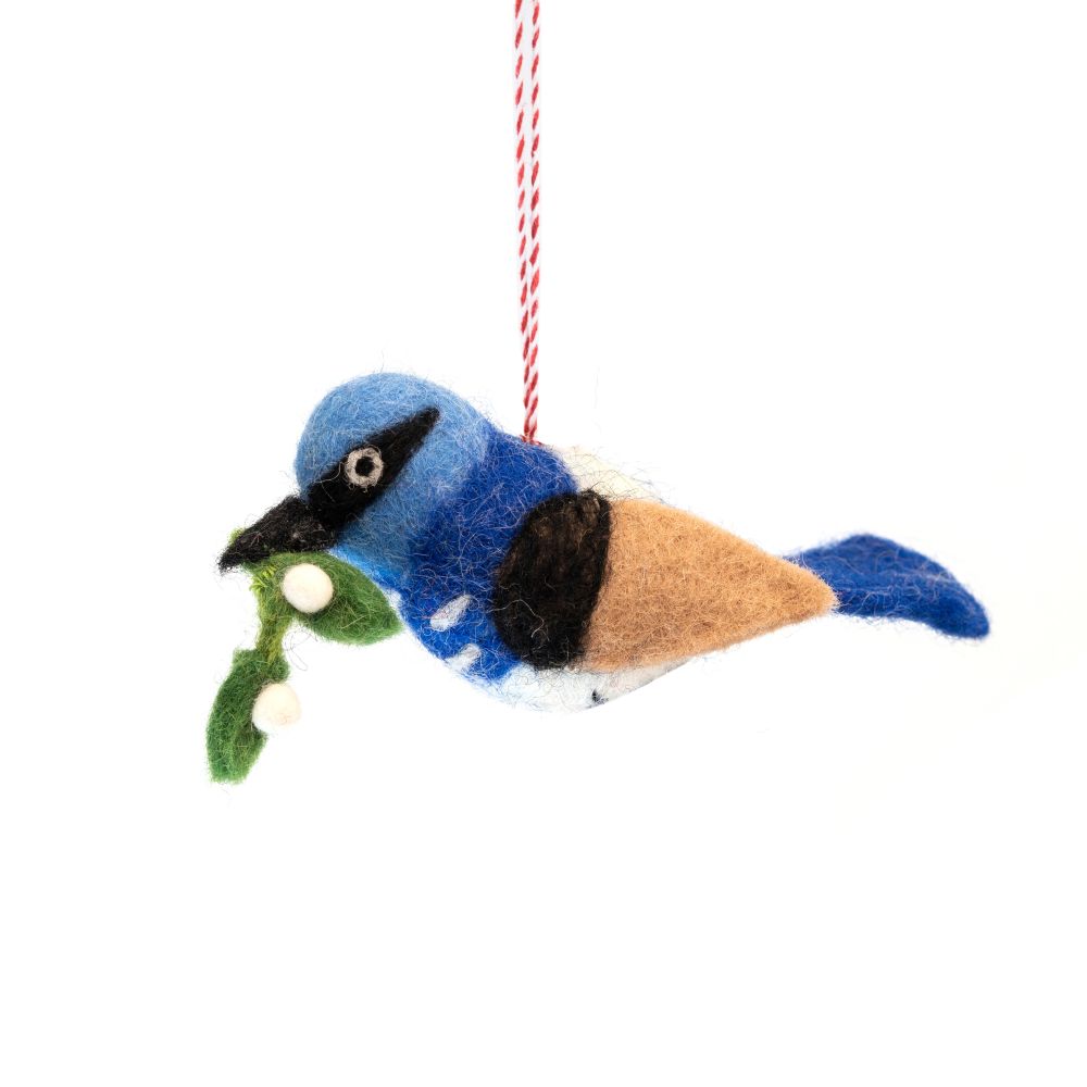 [GI-XD-DAUB005] Charity Decoration-Felt Blue Wren Wilma