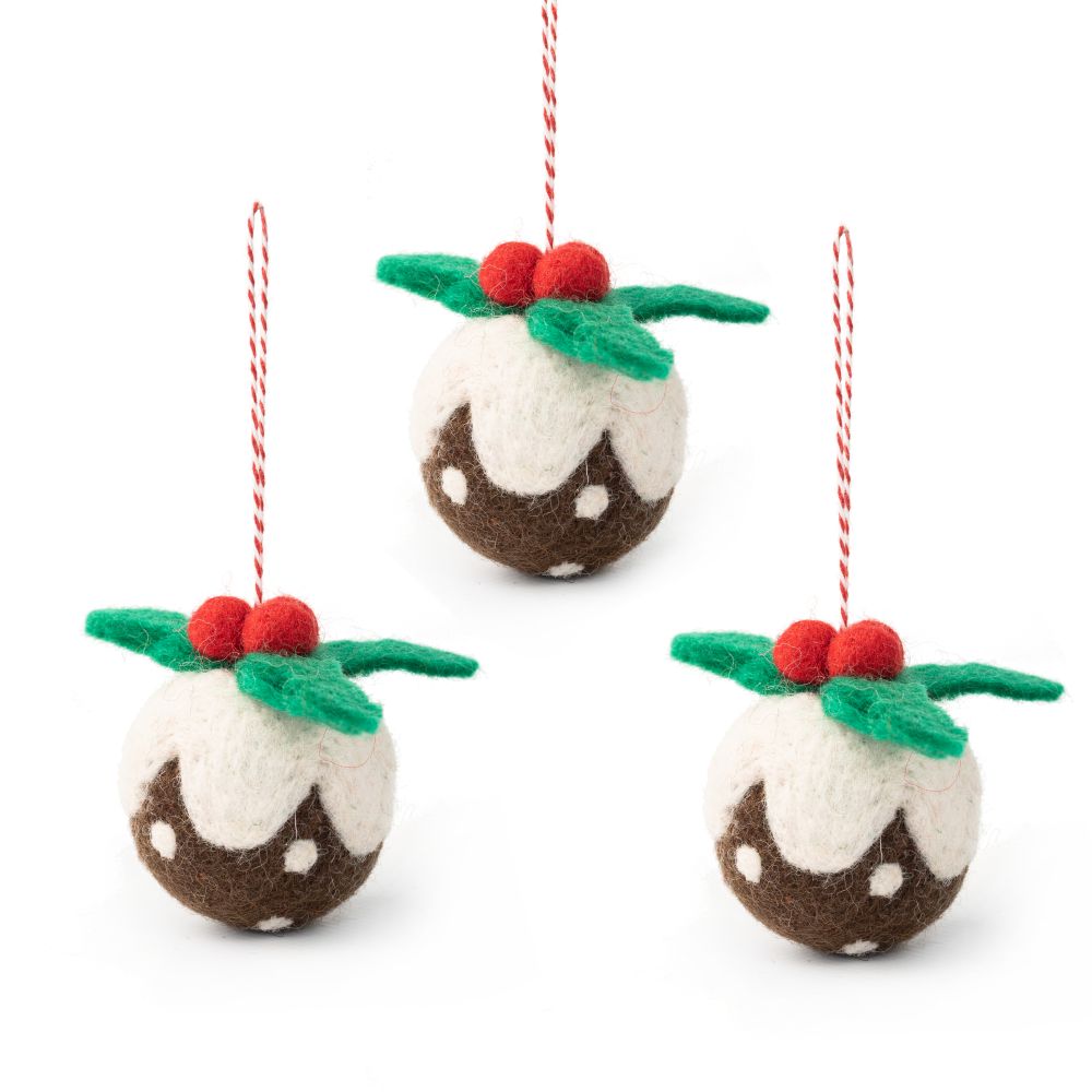 [GI-XD-SFP006] Charity Decoration Set-Felt Figgy Puddings