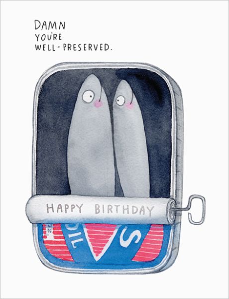 [EF-C-BD0304] Foil Card-Sardines Birthday