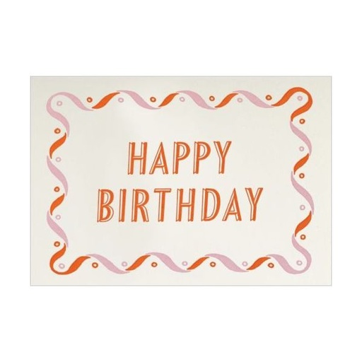 [AV-MC-AP363] Mini Card-Pink and Orange Birthday