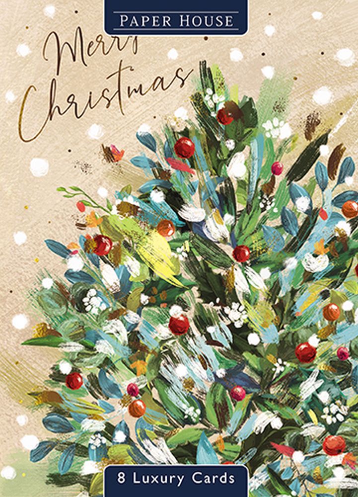 [GB-XCP-PWAP0015] Wallet Card Pack of 8 (2 designs)-Oleo Tree and Wreath