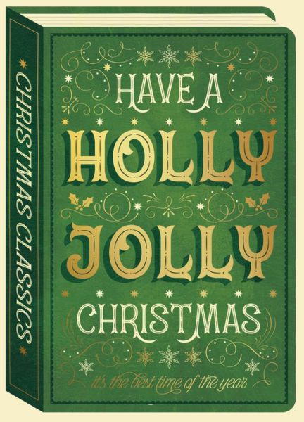 [NL-XC-C045] Die-cut Card-Holly Jolly Book