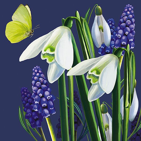 [GB-C-BOT110012] Embossed Card-Lillies