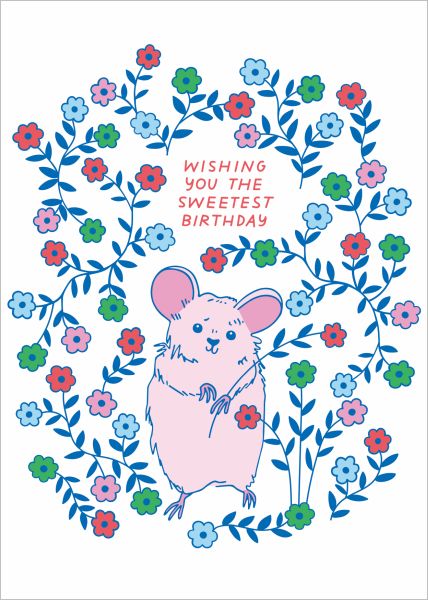 [GT-C-BD451] Card-Bday Mouse