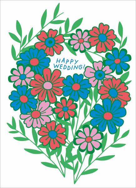[GT-C-WD426] Card-Floral Wedding