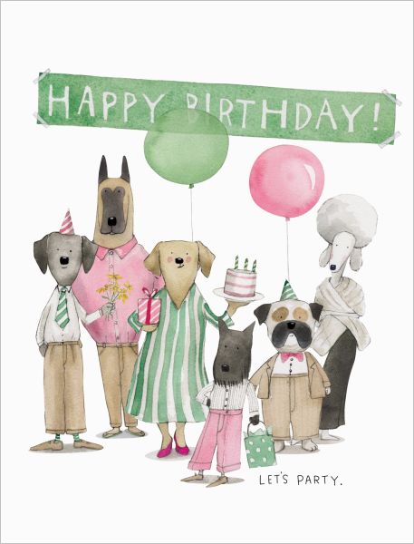 [EF-C-BD0311] Card-Dog Party Birthday