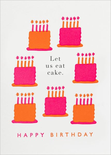 [AV-C-QP693] Card-Bright Birthday Cakes