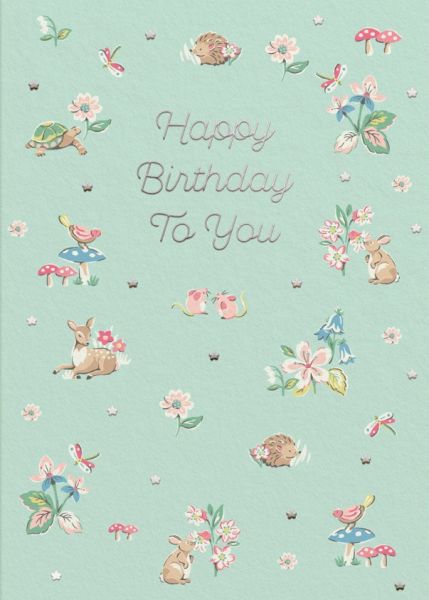[CK-C-11506] Cath Kidston Card-Birthday Woodland Creatures