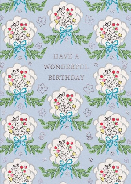 [CK-C-11513] Cath Kidston Card-Birthday Posy Blue