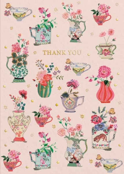 [CK-C-11523] Cath Kidston Card-Thank You Vases