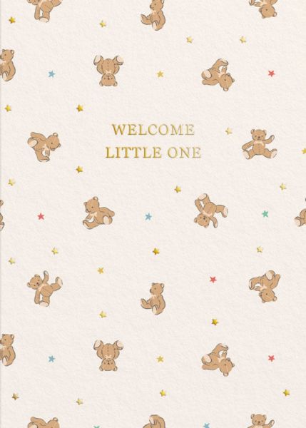 [CK-C-11525] Cath Kidston Card-Welcome Little One Bears