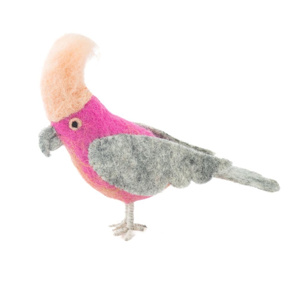 [GI-EC-BA002] Handmade Felt Pink Galah