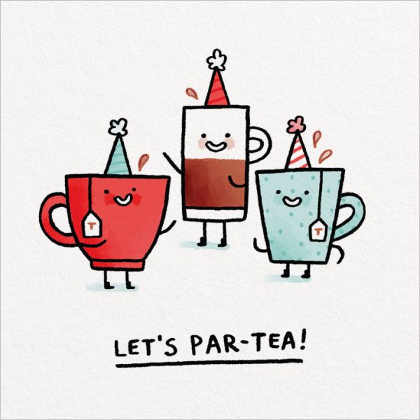 [OD-C-GE11683-SQ] Card-Let's Par-Tea