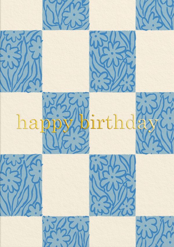 [OD-C-ET9273] Foil Card-Happy Birthday Squares