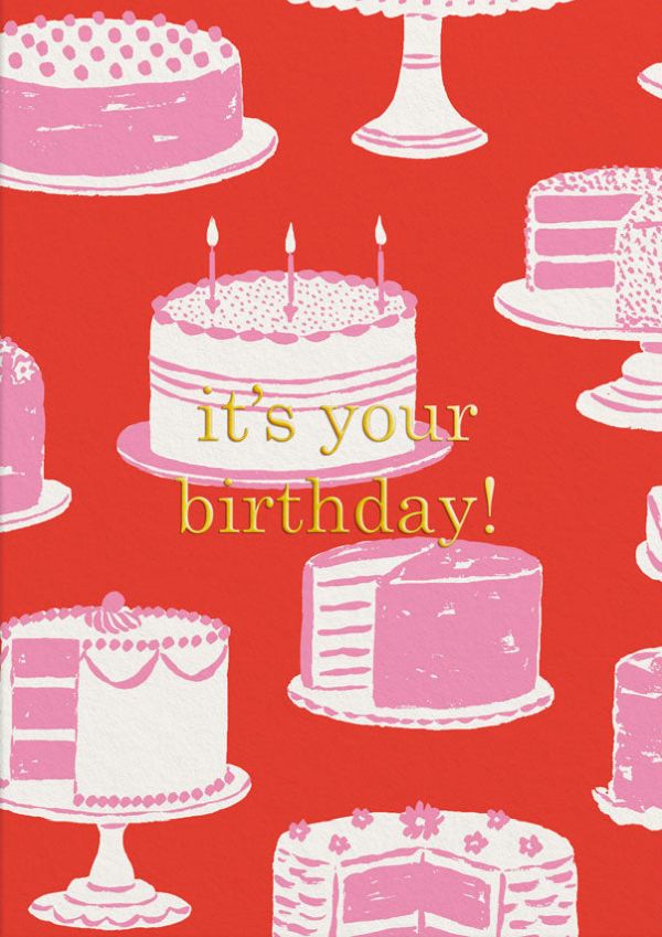 [OD-C-ET9274] Foil Card-It's Your Birthday