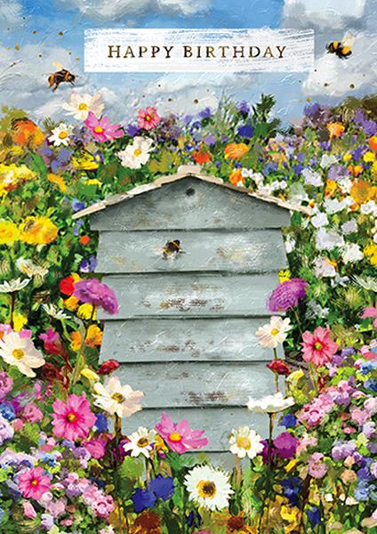 [GB-C-PLA0006] Foil Card-Meadow Beehive
