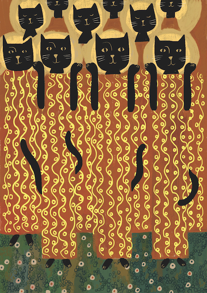 [NG-CC-GK076] Card-Klimt Ladies