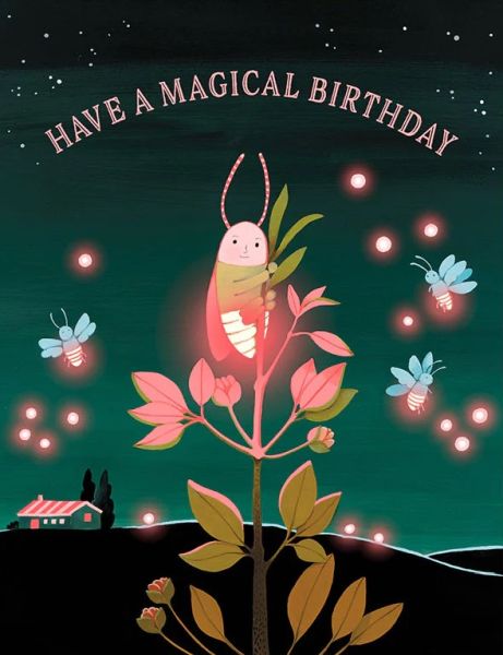 [JJ-C-104] Foil Card-Firefly Birthday